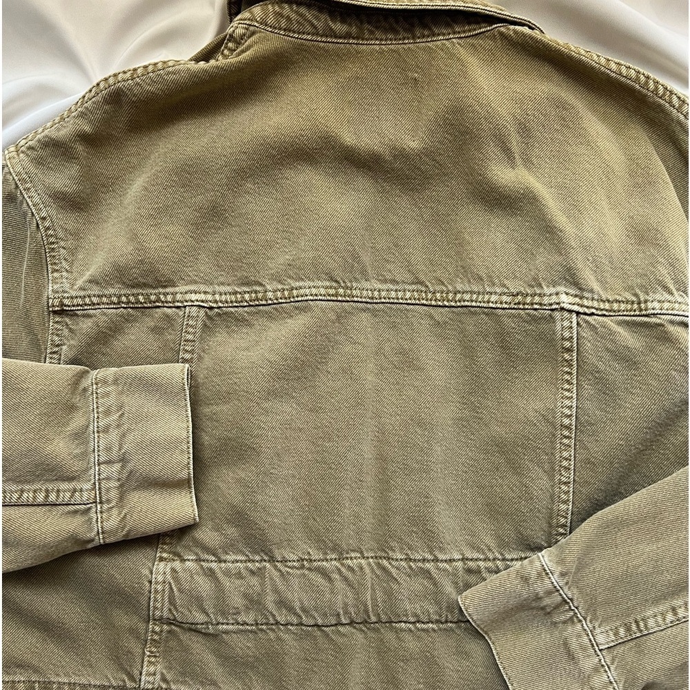 Zara Green Denim Jacket ✨ - Picture 3 of 4